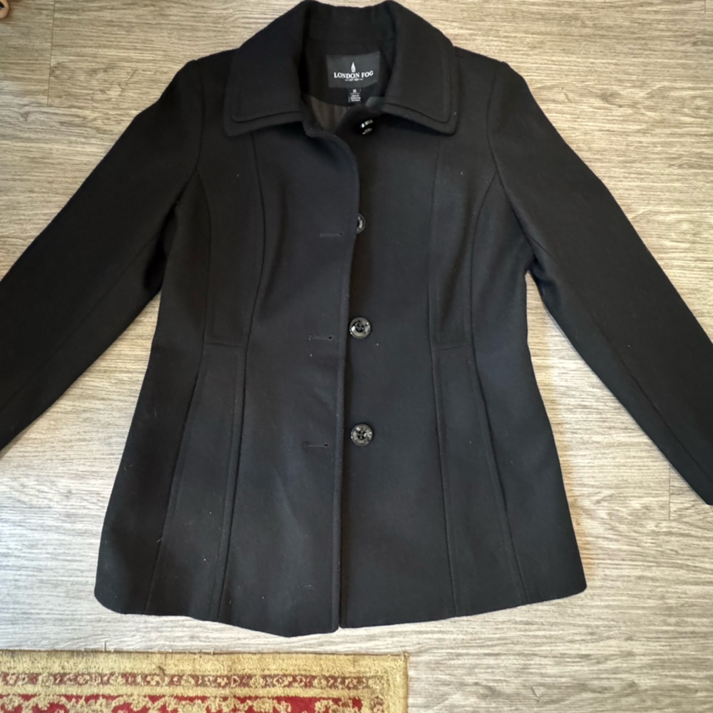 London Fog Wool-Blend Peacoat | Women’s M